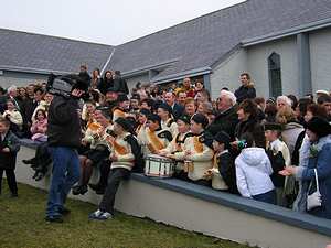 St. Patrick's Day 2005 Dooagh Pipe Band