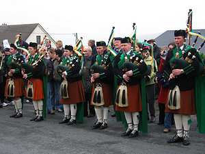 St. Patrick's Day 2005 Dooagh Pipe Band