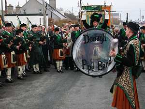 St. Patrick's Day 2005 Dooagh Pipe Band