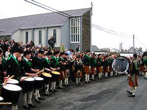 St. Patrick's Day 2005 Dooagh Pipe Band