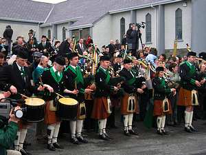 St. Patrick's Day 2005 Dooagh Pipe Band