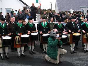 St. Patrick's Day 2005 Dooagh Pipe Band