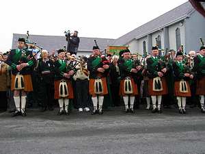 St. Patrick's Day 2005 Dooagh Pipe Band