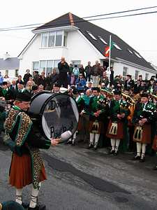 St. Patrick's Day 2005 Dooagh Pipe Band