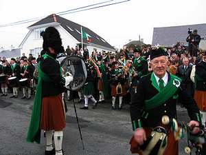 St. Patrick's Day 2005 Dooagh Pipe Band