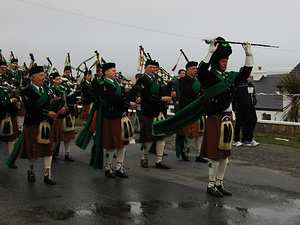 St. Patrick's Day 2005 Dooagh Pipe Band