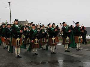 St. Patrick's Day 2005 Dooagh Pipe Band