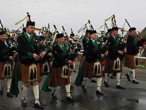 St. Patrick's Day 2005 Dooagh Pipe Band