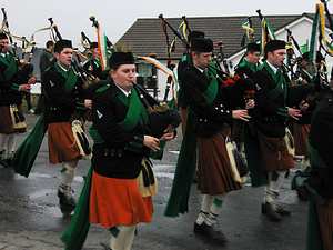 St. Patrick's Day 2005 Dooagh Pipe Band