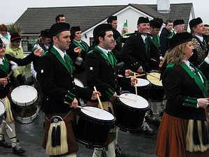 St. Patrick's Day 2005 Dooagh Pipe Band