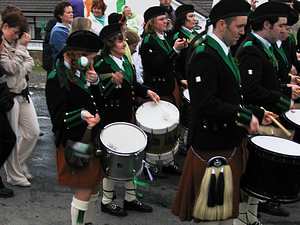 St. Patrick's Day 2005 Dooagh Pipe Band