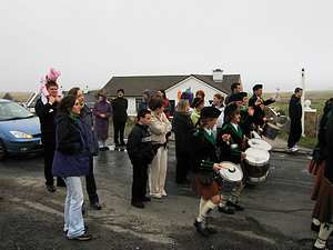 St. Patrick's Day 2005 Dooagh Pipe Band