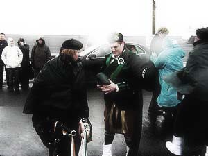 St. Patrick's Day 2007 Dooagh Pipe Band