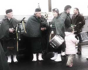 St. Patrick's Day 2007 Dooagh Pipe Band