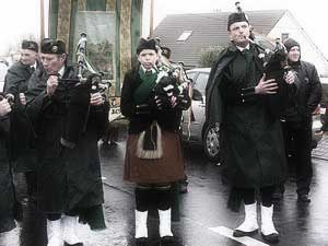 St. Patrick's Day 2007 Dooagh Pipe Band