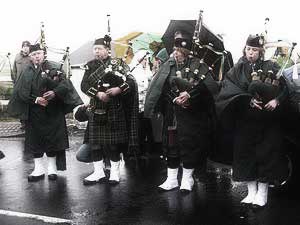 St. Patrick's Day 2007 Dooagh Pipe Band