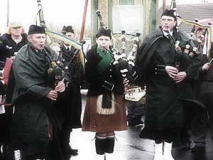 St. Patrick's Day 2007 Dooagh Pipe Band