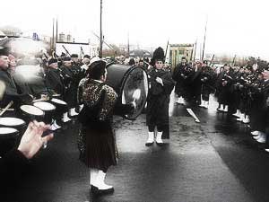 St. Patrick's Day 2007 Dooagh Pipe Band