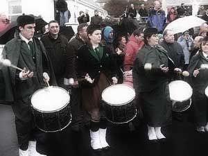 St. Patrick's Day 2007 Dooagh Pipe Band
