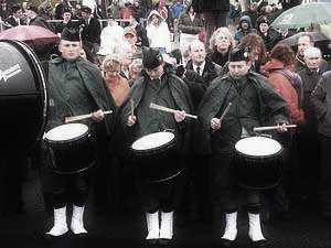 St. Patrick's Day 2007 Dooagh Pipe Band
