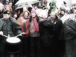 St. Patrick's Day 2007 Dooagh Pipe Band