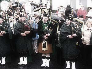 St. Patrick's Day 2007 Dooagh Pipe Band