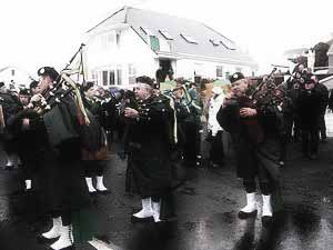 St. Patrick's Day 2007 Dooagh Pipe Band