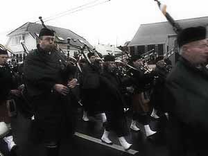 St. Patrick's Day 2007 Dooagh Pipe Band