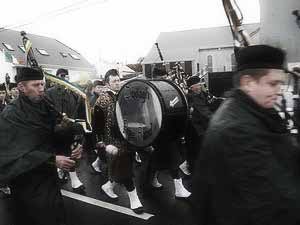 St. Patrick's Day 2007 Dooagh Pipe Band