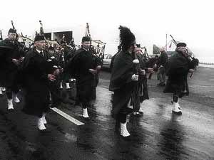 St. Patrick's Day 2007 Dooagh Pipe Band