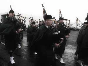 St. Patrick's Day 2007 Dooagh Pipe Band