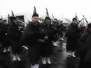 St. Patrick's Day 2007 Dooagh Pipe Band