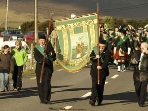 St. Patrick's Day 2008 Dooagh Pipe Band