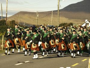 St. Patrick's Day 2008 Dooagh Pipe Band