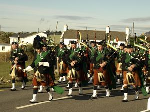 St. Patrick's Day 2008 Dooagh Pipe Band
