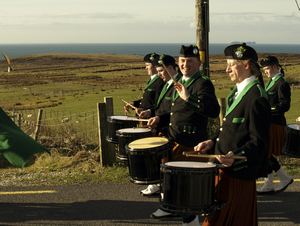 St. Patrick's Day 2008 Dooagh Pipe Band