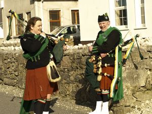 St. Patrick's Day 2008 Dooagh Pipe Band