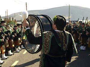 St. Patrick's Day 2008 Dooagh Pipe Band