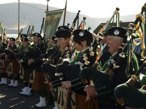 St. Patrick's Day 2008 Dooagh Pipe Band