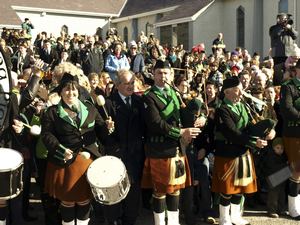 St. Patrick's Day 2008 Dooagh Pipe Band