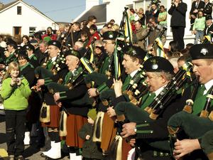 St. Patrick's Day 2008 Dooagh Pipe Band