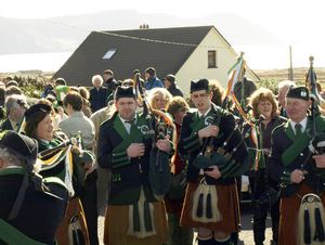 St. Patrick's Day 2008 Dooagh Pipe Band