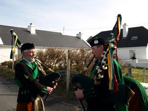 St. Patrick's Day 2009 Dooagh Pipe Band