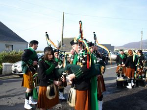 St. Patrick's Day 2009 Dooagh Pipe Band