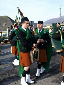 St. Patrick's Day 2009 Dooagh Pipe Band