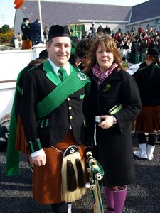 St. Patrick's Day 2009 Dooagh Pipe Band