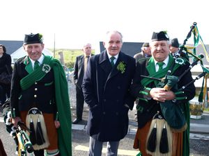 St. Patrick's Day 2009 Dooagh Pipe Band