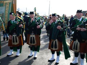 St. Patrick's Day 2009 Dooagh Pipe Band