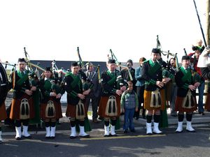 St. Patrick's Day 2009 Dooagh Pipe Band