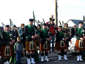 St. Patrick's Day 2009 Dooagh Pipe Band